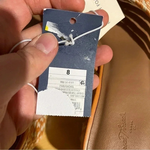 Universal Thread RACHEL Size 8 Mule Slide Heels Sandals Pink Orange NWT - Picture 11 of 13